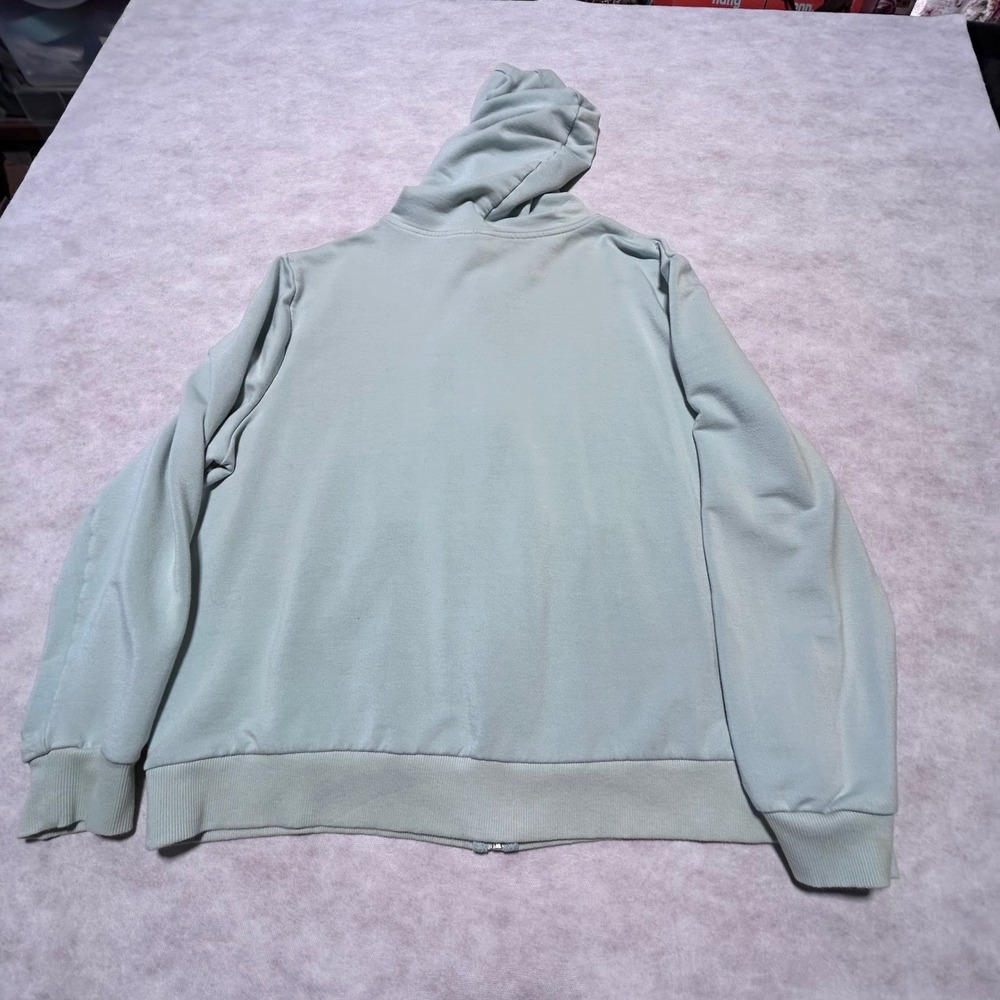 Eddie Bauer Womens XL Full Zip Hoodie Sweatshirt Green Casual Comfy - Picture 2 of 6